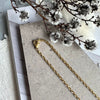 Halskjede Vivienne 18k forgylt - 48 cm
