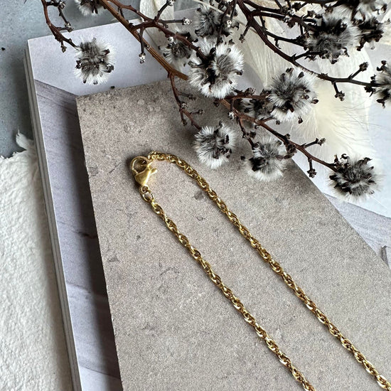 Halskæde Vivienne 18k forgyldt - 48cm - VIAMAJA.DK