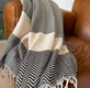 Hamam badehåndklæde Zigzag – 90×180 - VIAMAJA.DK