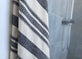 Hamam håndklæde – Black / Off White – 90×180 - VIAMAJA.DK