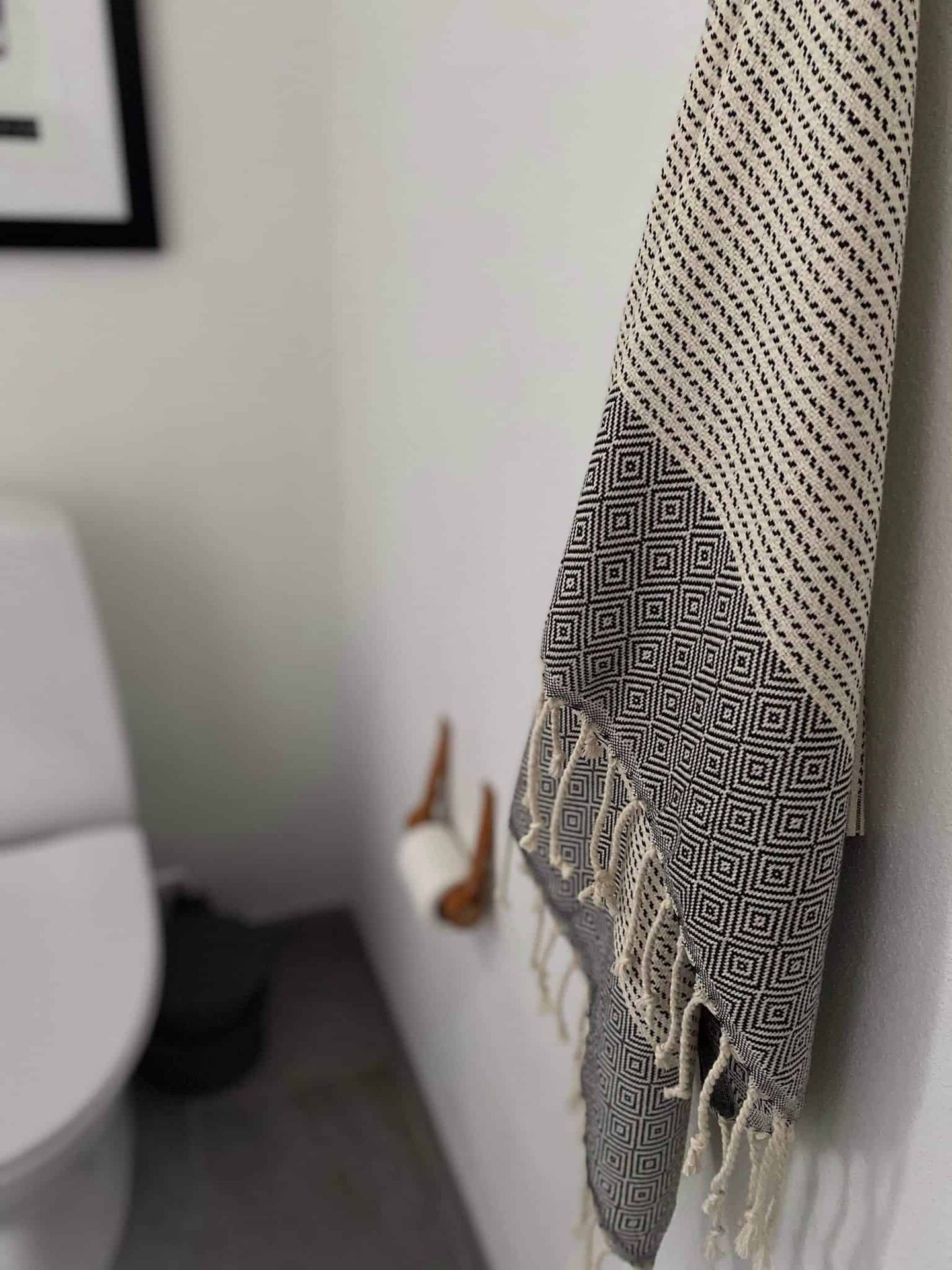 Hamam håndklæde – Dot – 90x180 - VIAMAJA.DK