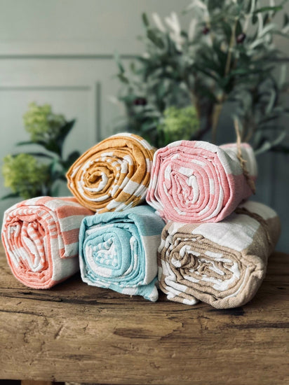 Hammam håndklæde – Beige - VIAMAJA.DK
