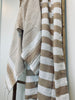 Hammam-håndkle – Beige stripe
