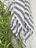 Hammam håndkle - Brun stripe Økotex
