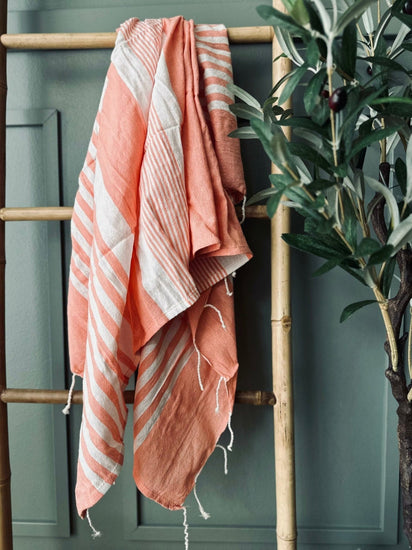 Hammam håndklæde – Coral - VIAMAJA.DK