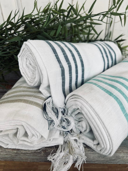 Hammam håndklæde - COTTON BLUE Økotex - VIAMAJA.DK