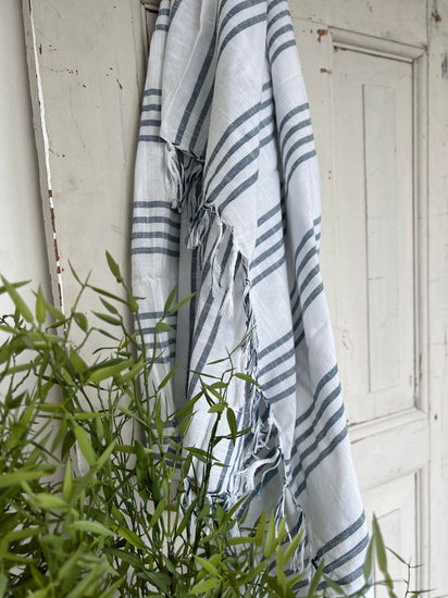 Hammam håndklæde - COTTON BLUE Økotex - VIAMAJA.DK