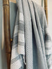 Hammam-håndkle - Grå stripe