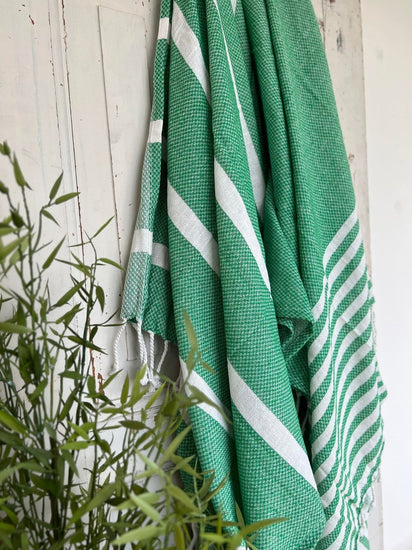 Hammam håndklæde - GREEN MIX Økotex - VIAMAJA.DK