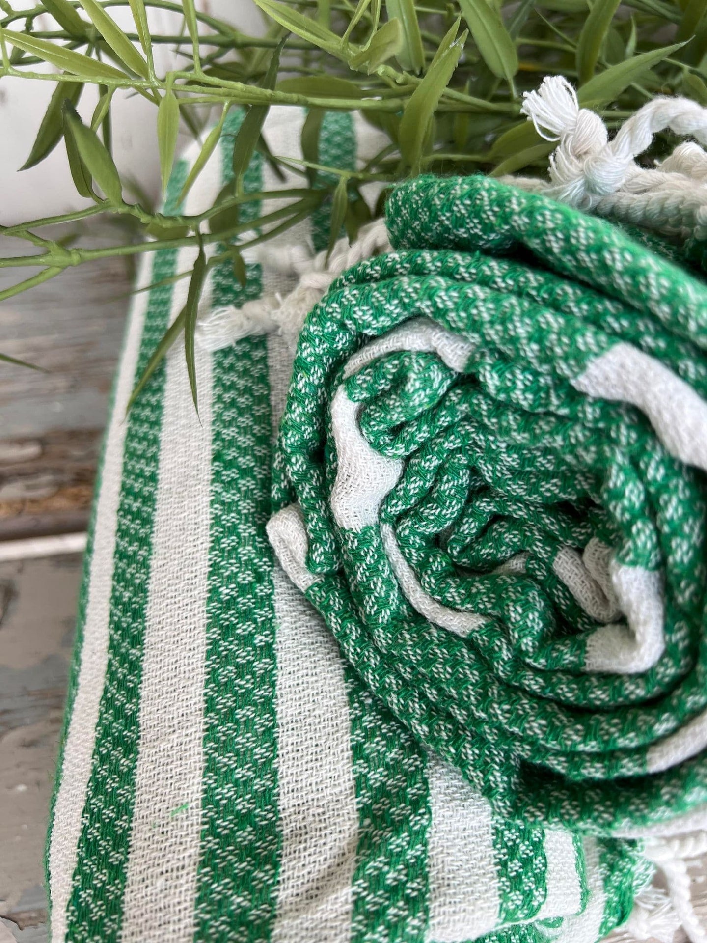 Hammam håndklæde - GREEN MIX Økotex - VIAMAJA.DK