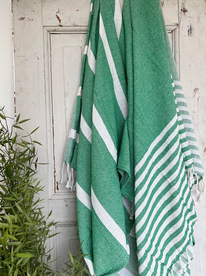 Hammam håndklæde - GREEN MIX Økotex - VIAMAJA.DK
