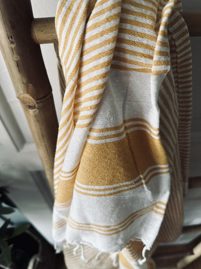 Hammam håndklæde - Gul summer - VIAMAJA.DK