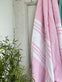 Hammam håndklæde - Pastel lyserød Økotex - VIAMAJA.DK
