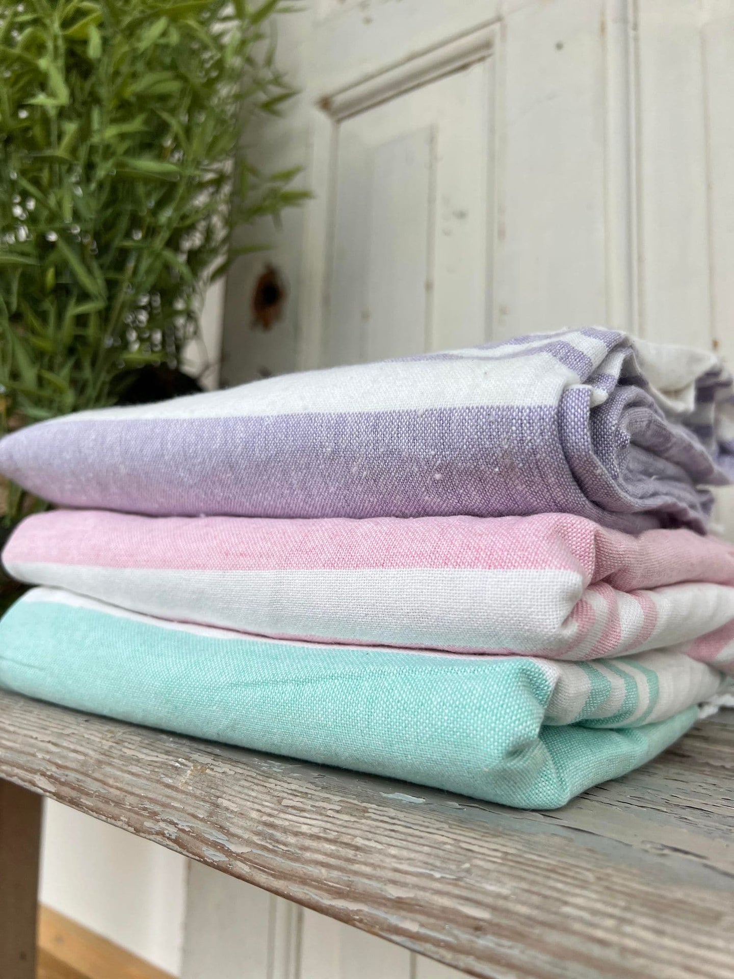 Hammam håndklæde - Pastel lyserød Økotex - VIAMAJA.DK