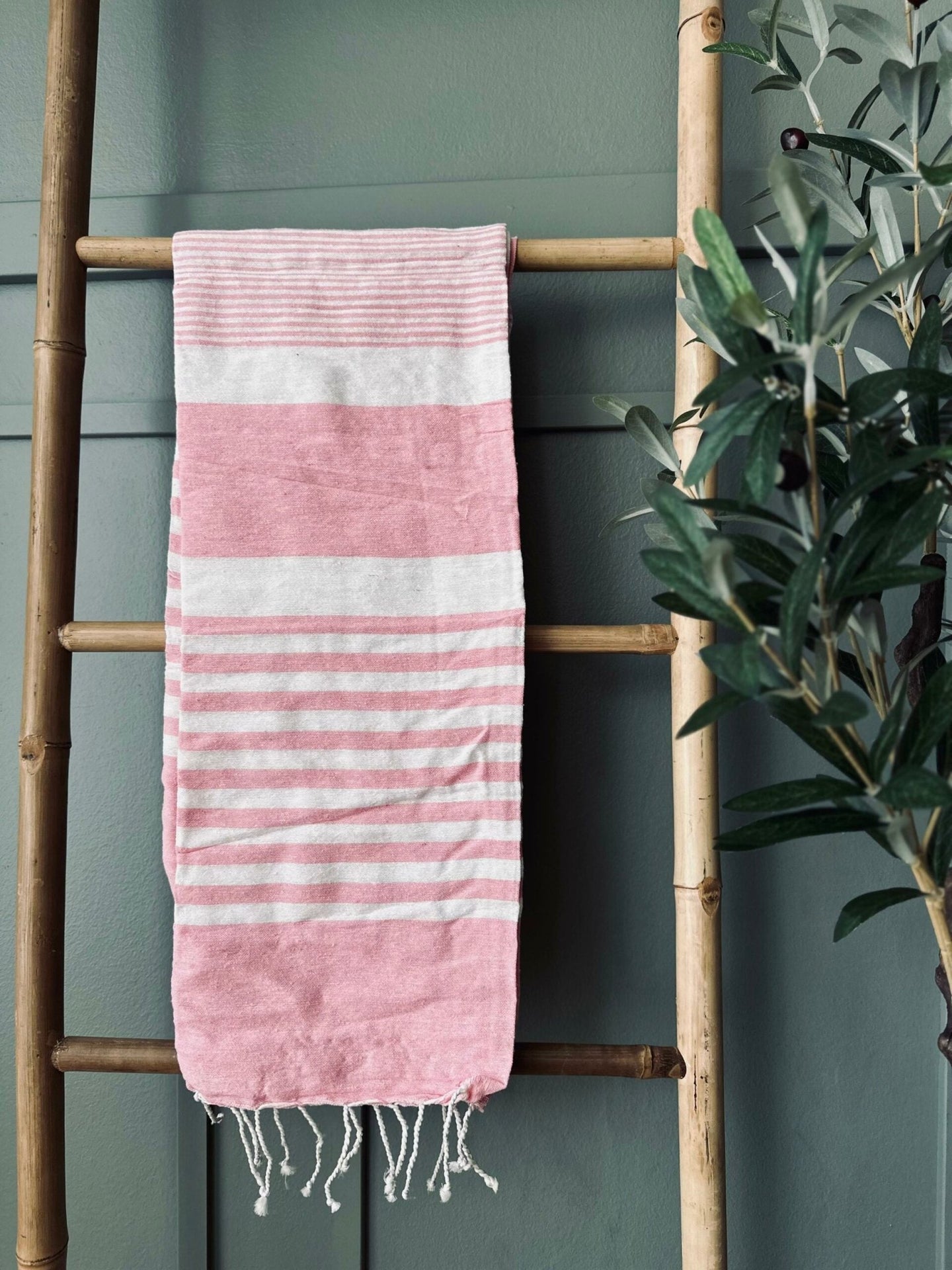 Hammam håndklæde – Pink - VIAMAJA.DK