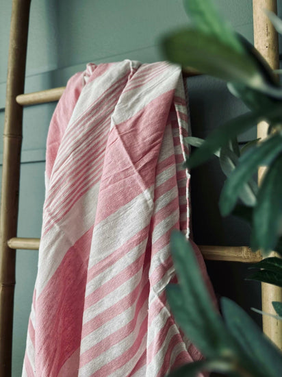 Hammam håndklæde – Pink - VIAMAJA.DK
