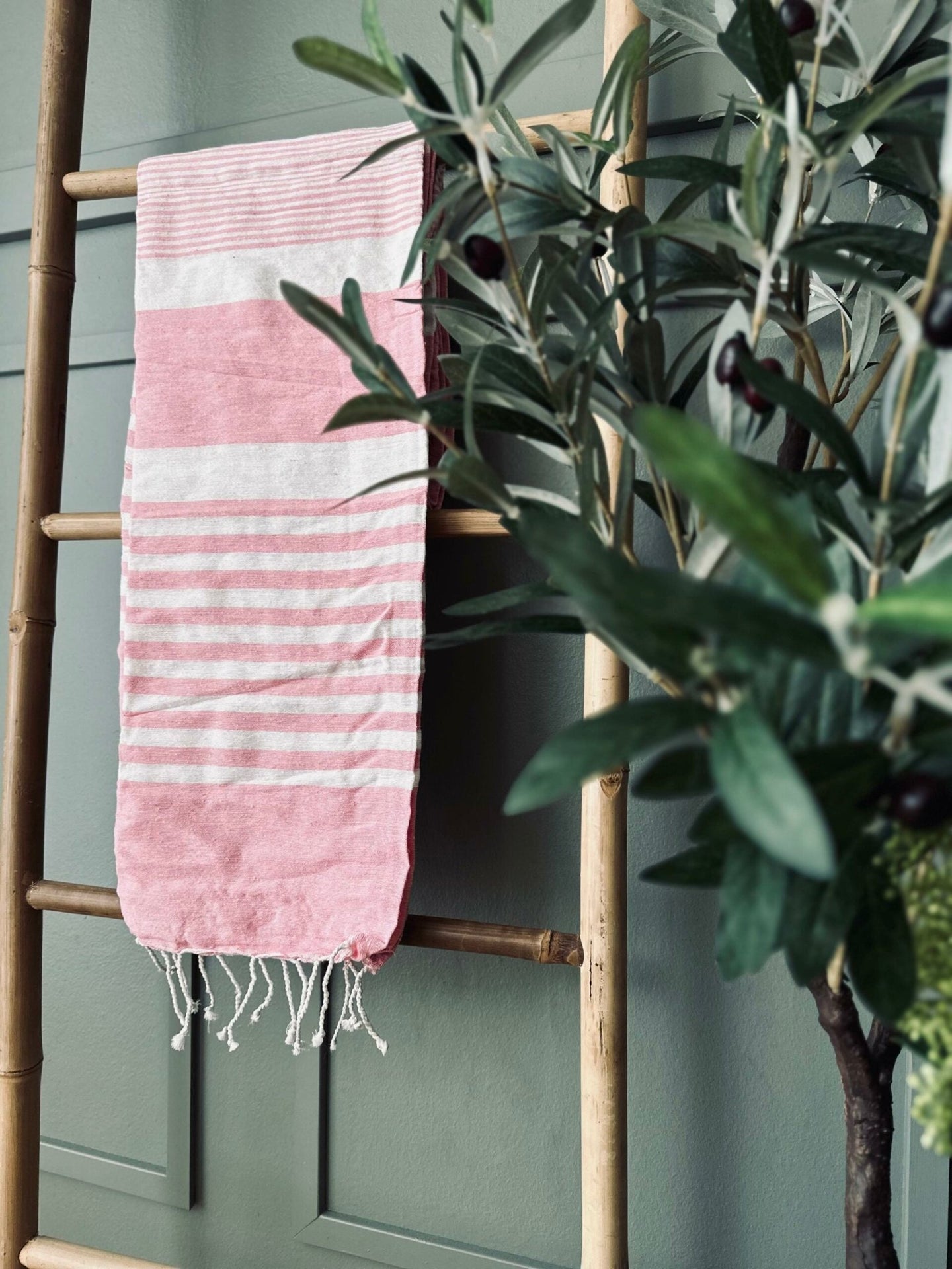 Hammam håndklæde – Pink - VIAMAJA.DK