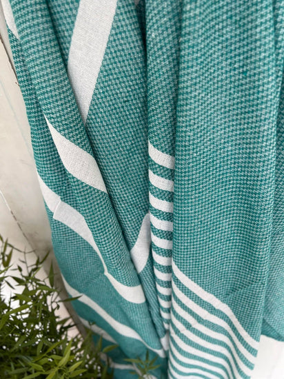Hammam håndklæde - TURKIS MIX Økotex - VIAMAJA.DK