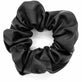Hår elastik - Scrunchie sort læder - VIAMAJA.DK
