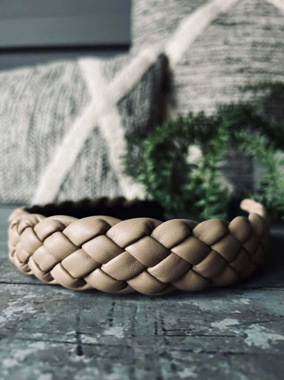 Hårbøjle - Bred beige - VIAMAJA.DK
