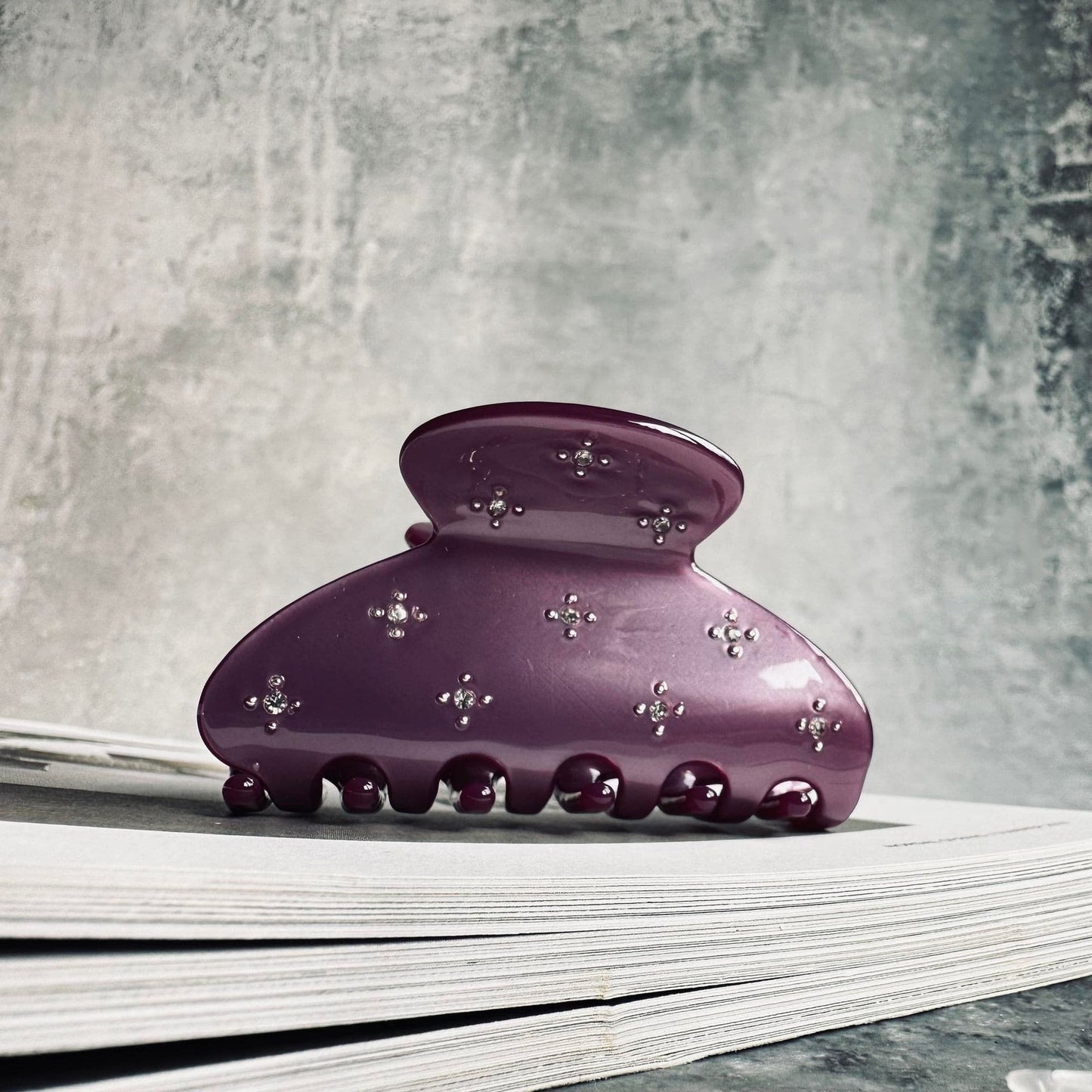 Hårklemme Deluxe Cambrige Purple - VIAMAJA.DK