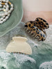 Hårklemmer Krem / Leopard – Sett med 2 stk