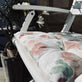 Havehynde futon – Store blomster 40×40 - VIAMAJA.DK