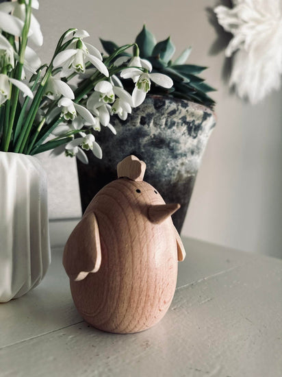 Høne 8,8cm – Bøg stor - VIAMAJA.DK