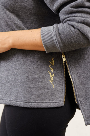 Hoodie Grey Lux - VIAMAJA.DK