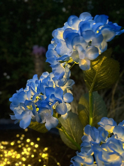 Hortensia med solceller – Blå - VIAMAJA.DK