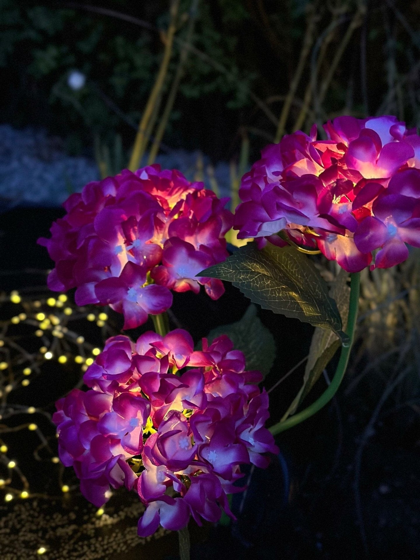 Hortensia med solceller – Pink - VIAMAJA.DK