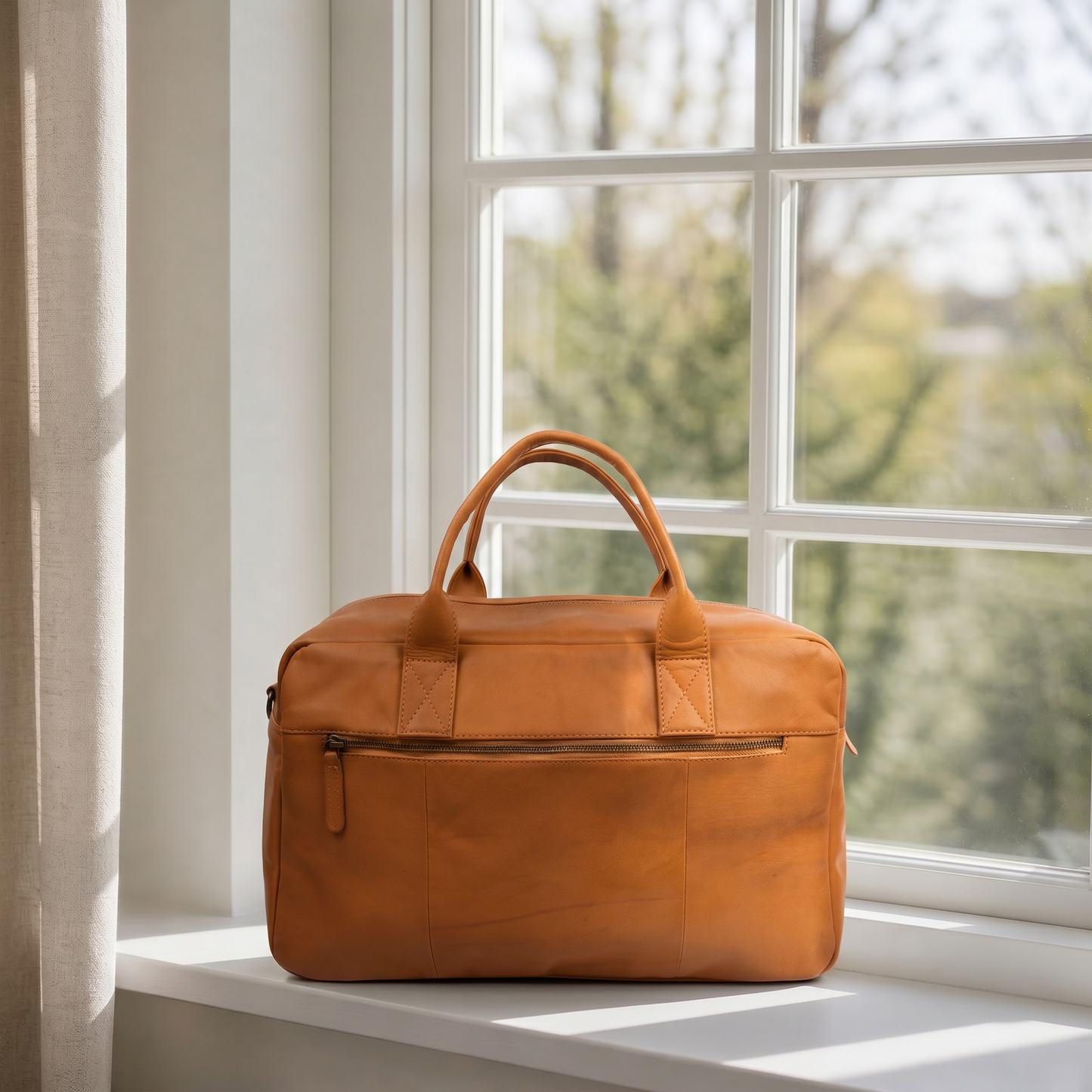 Weekendveske small Faust - Cognac