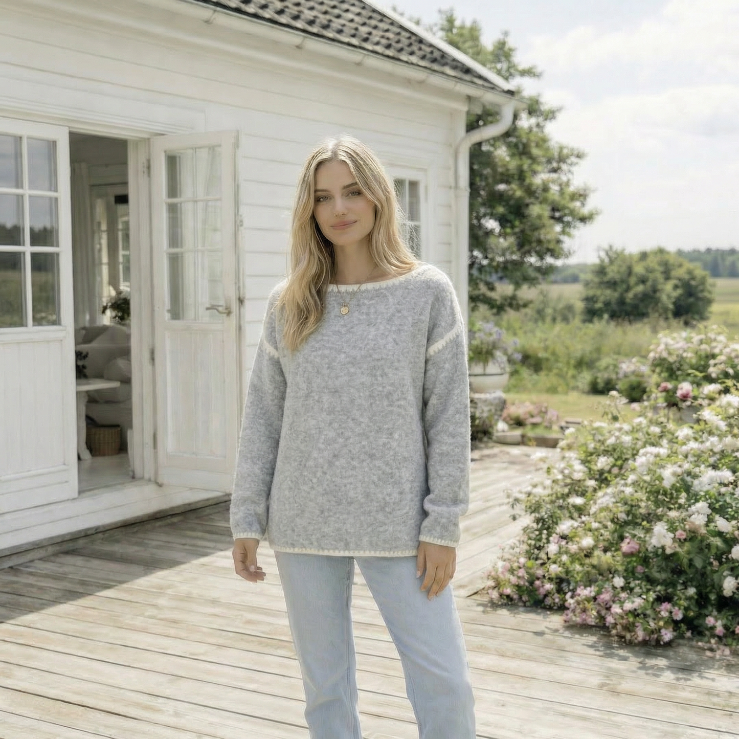 Strikk Linette grey