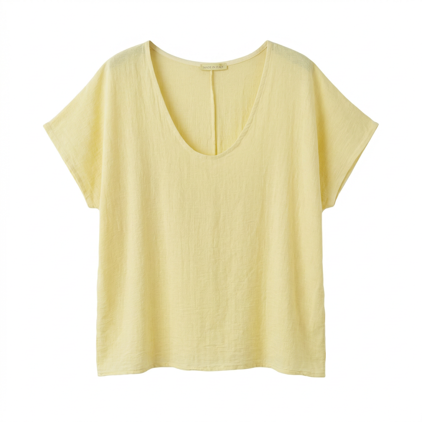 T-skjorte Cozy linblanding - Gul