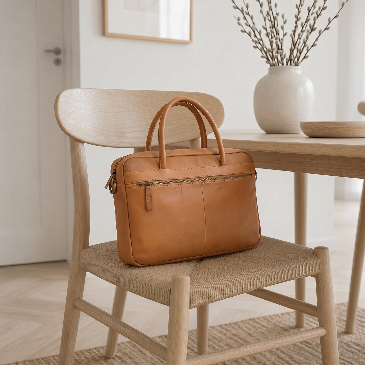 Laptopveske - Faust cognac