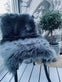 Imiteret Dark Grey pels - VIAMAJA.DK