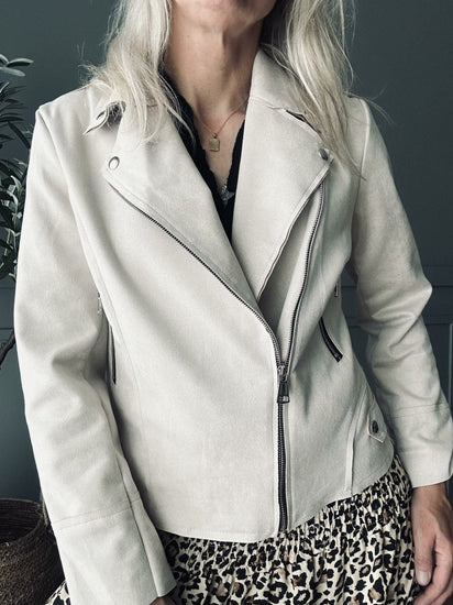 Jakke Lys Beige - VIAMAJA.DK
