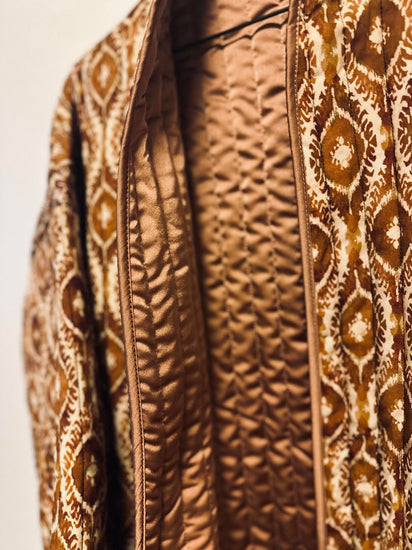 Jakke Quilt cognac - VIAMAJA.DK