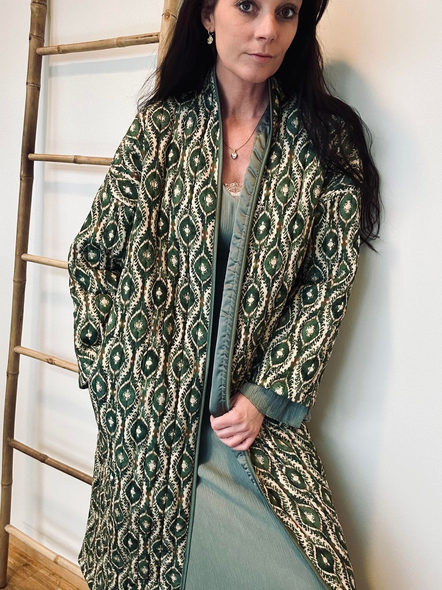 Jakke Quilt grøn - VIAMAJA.DK