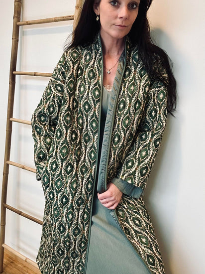 Jakke Quilt grøn - VIAMAJA.DK