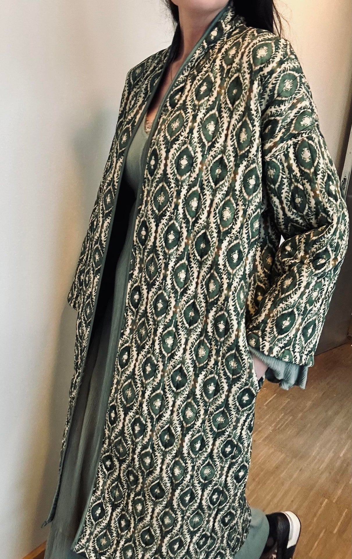 Jakke Quilt grøn - VIAMAJA.DK