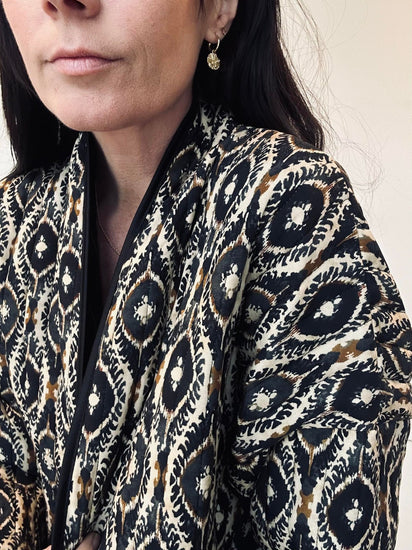 Jakke Quilt sort - VIAMAJA.DK
