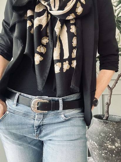 Jeans bælte – Black - VIAMAJA.DK