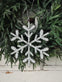 Juleophæng 15cm Snefnug White mix - VIAMAJA.DK