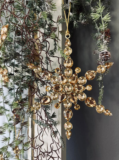 Juleophæng Snefnug m. sten 15cm - VIAMAJA.DK