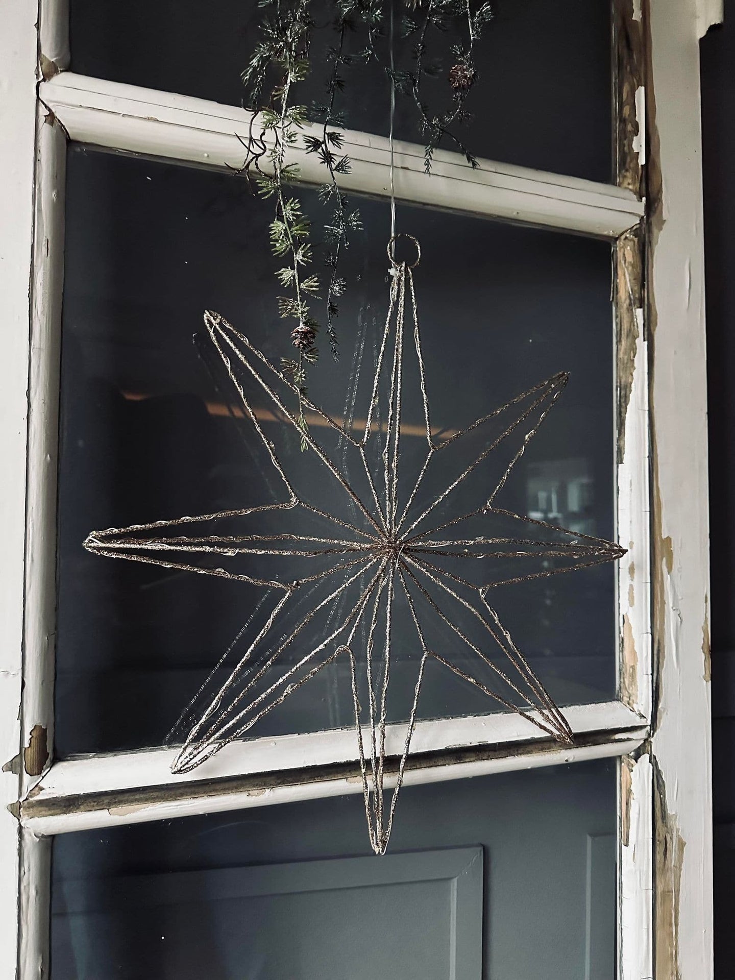 Julestjerne med LED Lys 40cm - timerfunktion - VIAMAJA.DK