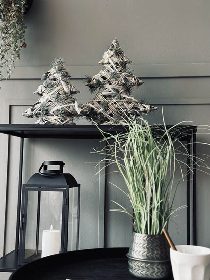 Juletræ med LED lys og gran - 40cm - VIAMAJA.DK
