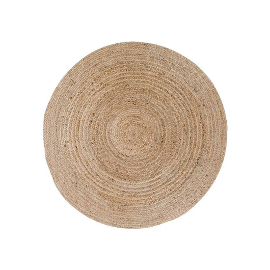 Jute gulvtæppe Ø90cm - VIAMAJA.DK