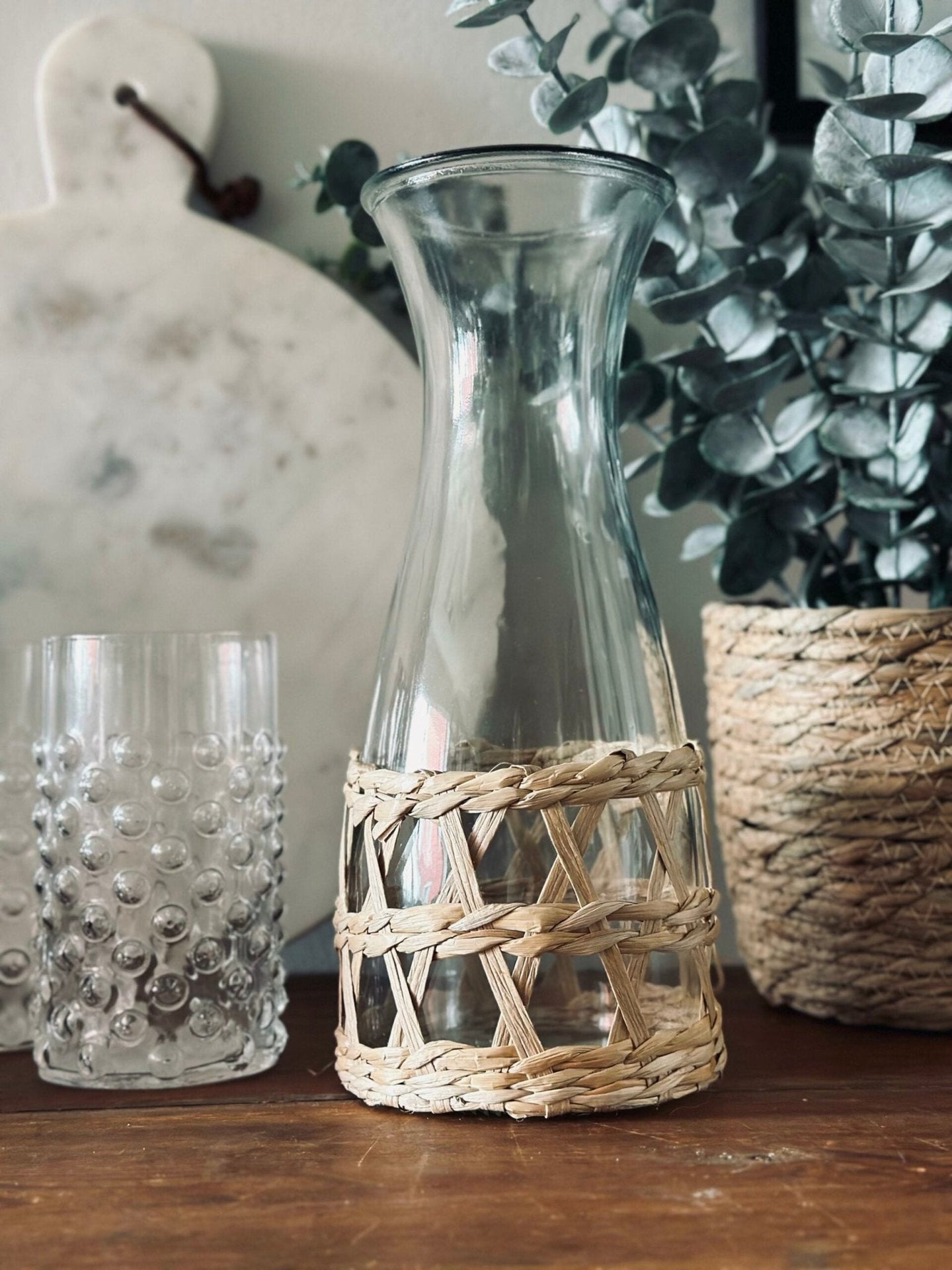 Karaffel med rattan - 1200 ml - VIAMAJA.DK