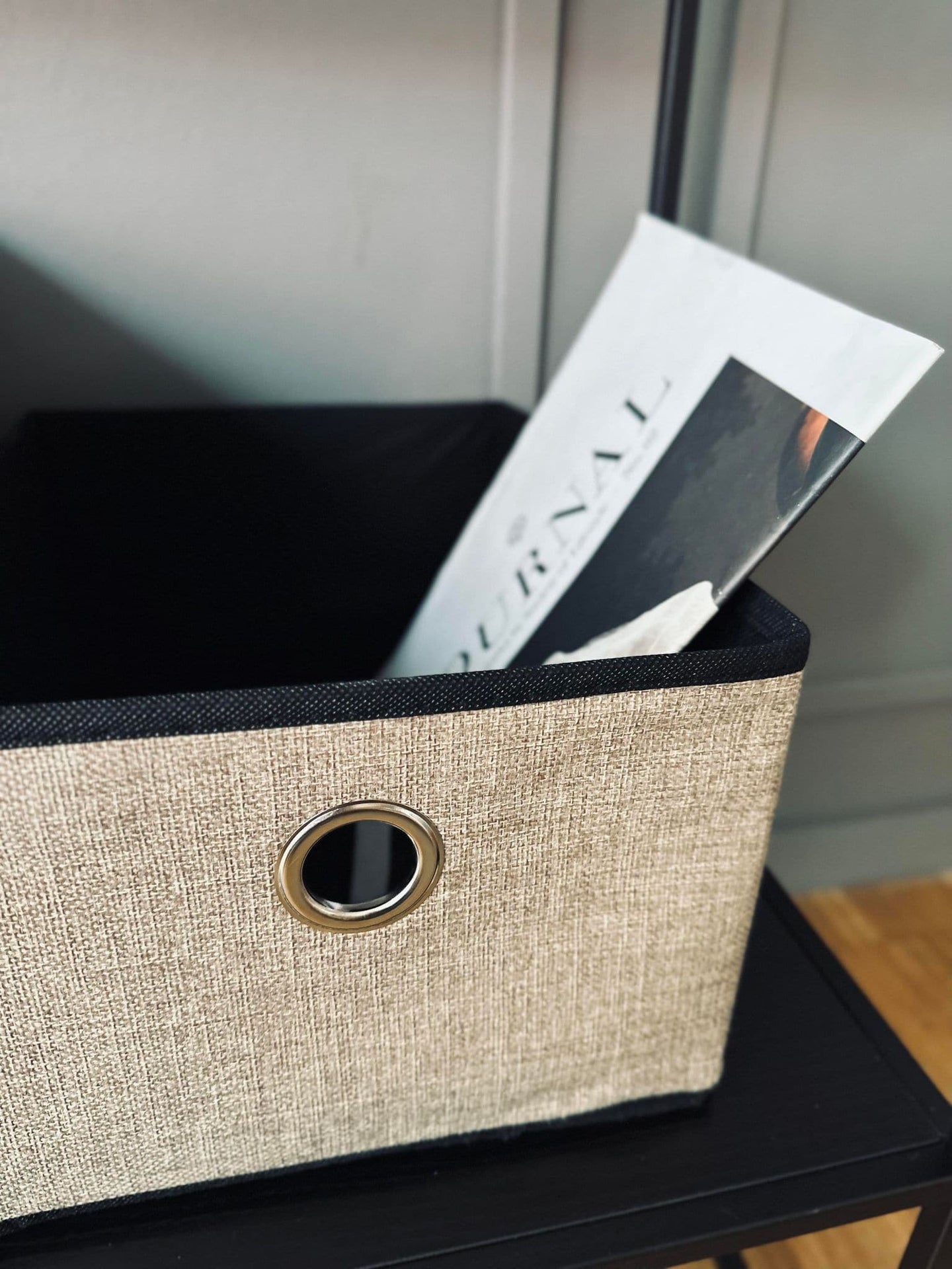 Kasse foldbar - Beige Stor - VIAMAJA.DK